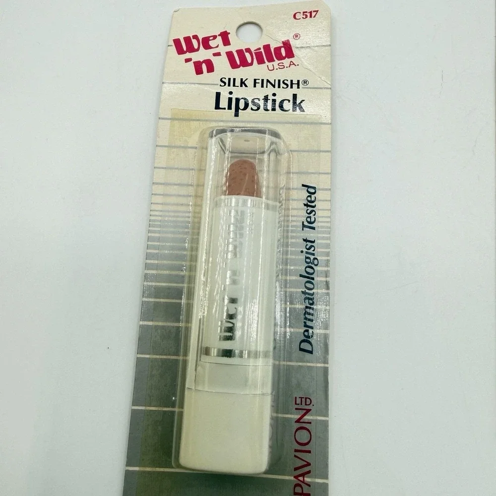 Vtg Wet 'n Wild Silk Finish Lipstick 1991 Pavion NOS Sealed Blister Pack LOT 10